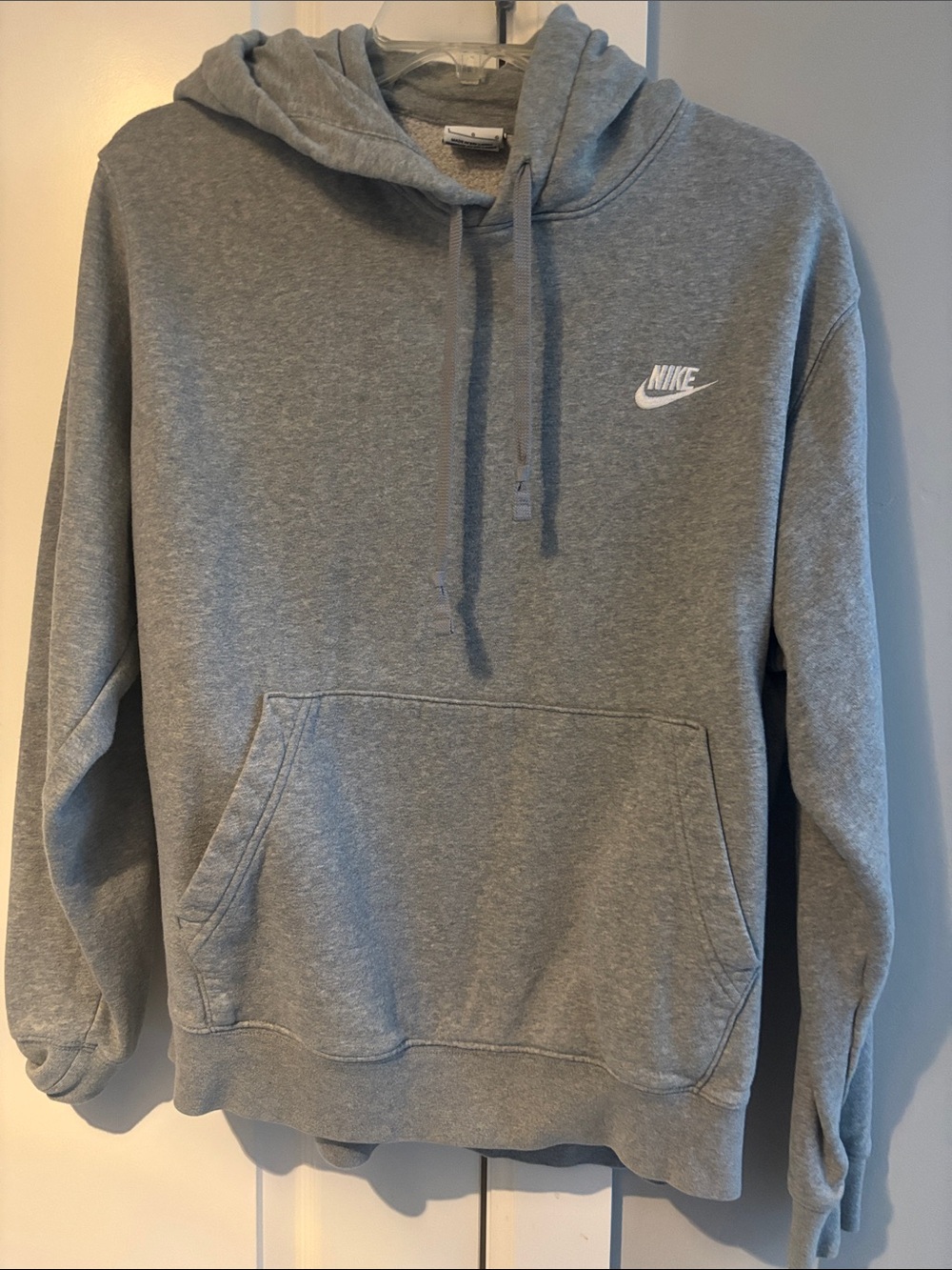 Nike Light Gray Pullover Hooded Sweatshirt